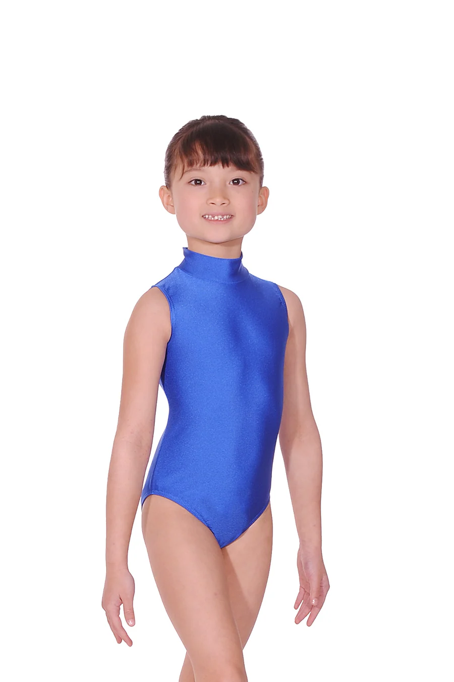 Roch Valley Nylon Lycra Sleeveless Turtleneck Leotard - NOT FRONT LINED